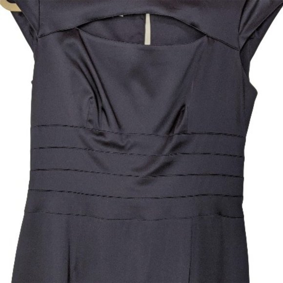 Kay Unger New York Bodycon Formal Dress Navy SZ 6 Knee Length - Picture 4 of 6